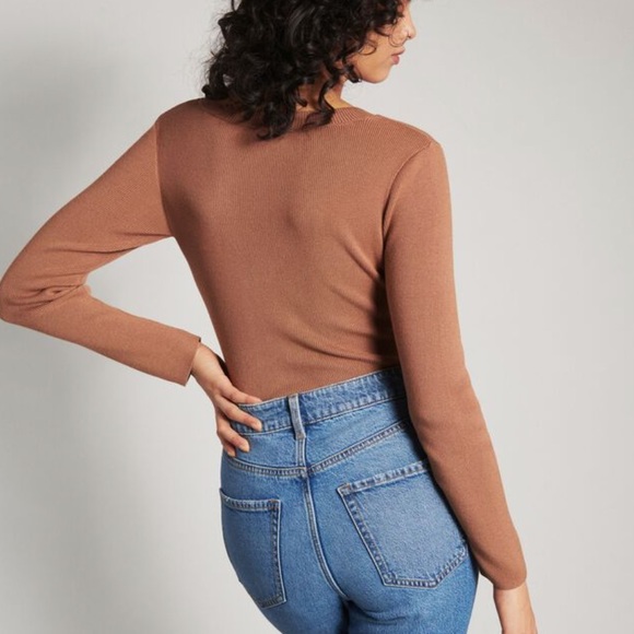 Dynamite Wrap Sweater Bodysuit - Picture 3 of 8